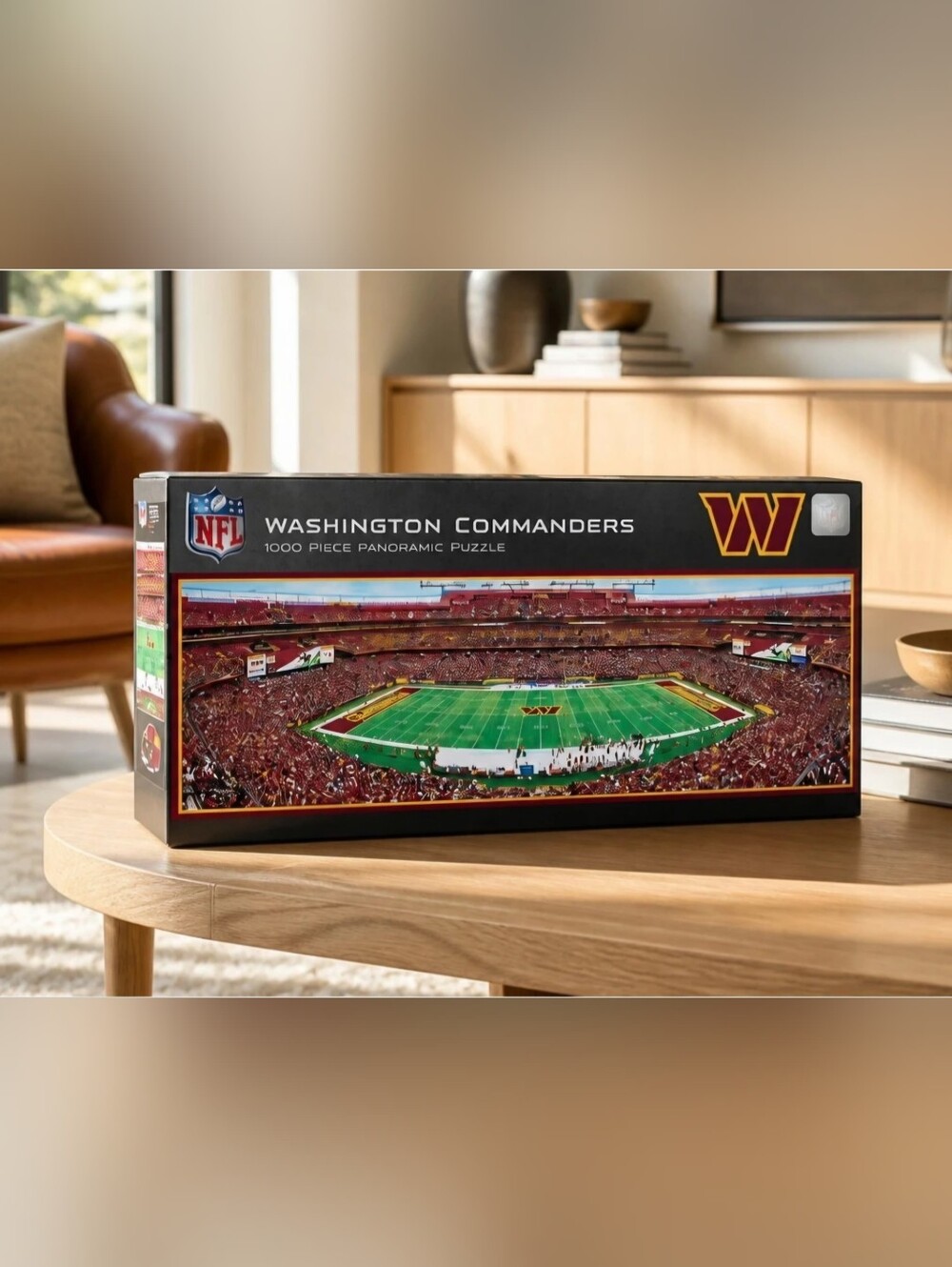 Washington Commanders 1000 piece Panoramic Puzzle NFL Commanders Football